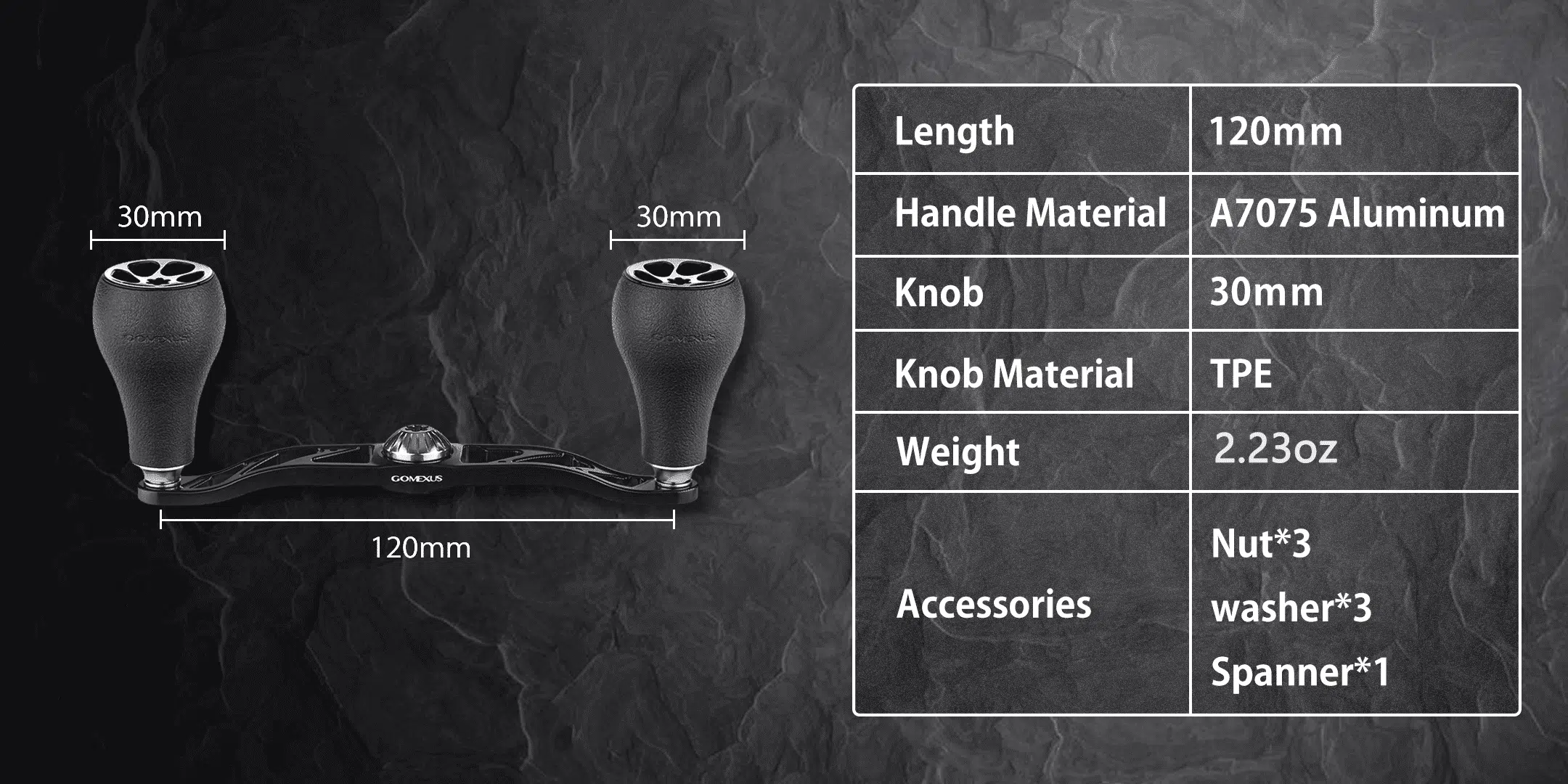 Gomexus handle with tpe30