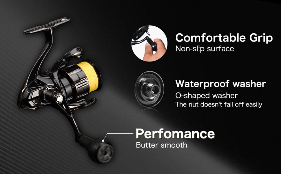 Gomexus TPE Reel Power Knob 27mm A27 3 Comfortable grip