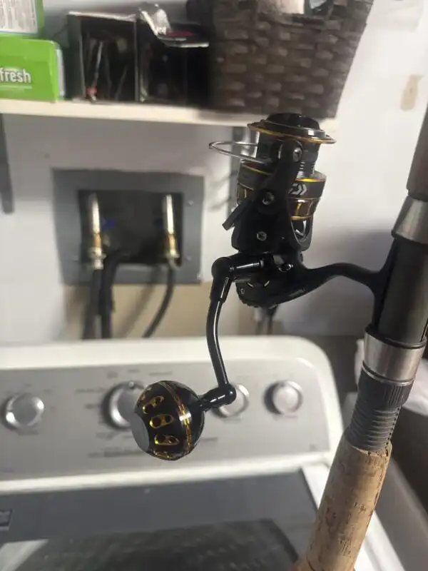 Manivelle Double Gomexus 98mm Pour Daiwa - Poignée Alu Noir, Bouton Titane