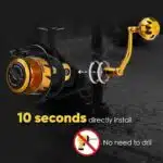 gomexus Water drop wheel rocker arm#color_Gold Handle