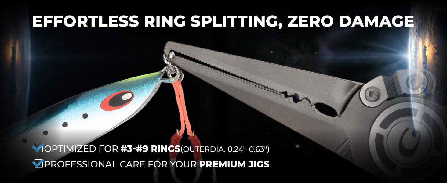 Comprehensive size and tip selection guide table for heavy duty and agile Titanium Fishing Pliers matrix