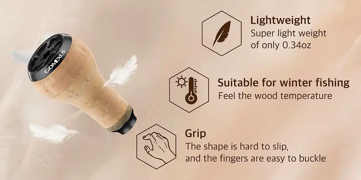 Gomexus Cork Reel Power Knob 27mm CA27 2 Gomexus cork knob