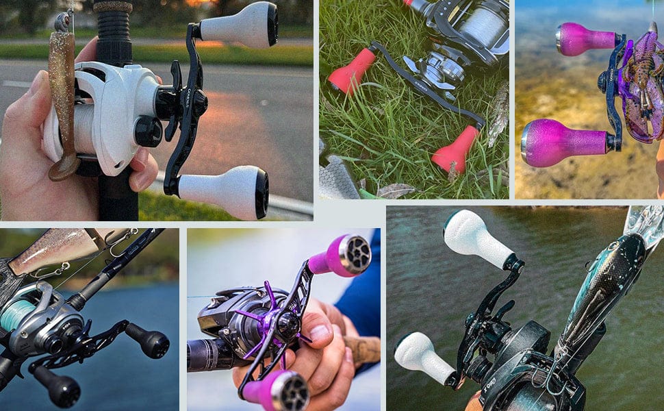 Gomexus Aluminum Handle for Baitcasting Reel with TPE Knob BDH-A27 4 Gomexus aluminum handle