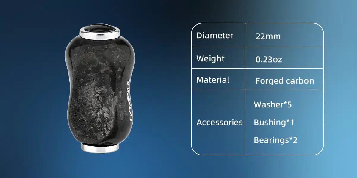 Lightweight forged carbon accessory design.