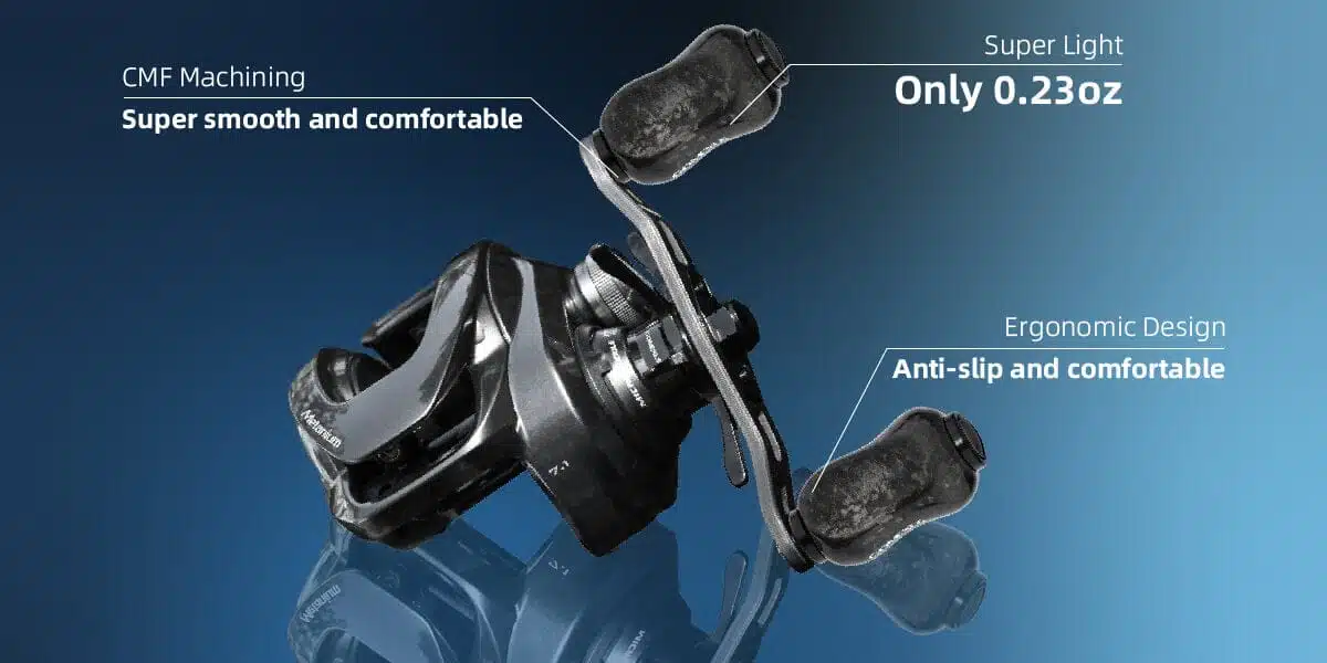 Gomexus Carbon Reel Power Knob 20mm F22 3 Super light, comfortable ergonomic design.