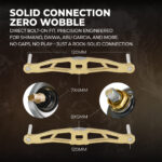 BDH-TA30 | 120mm Aluminum Baitcasting Handle | 30mm Titanium Knobs | Gomexus - Image 6