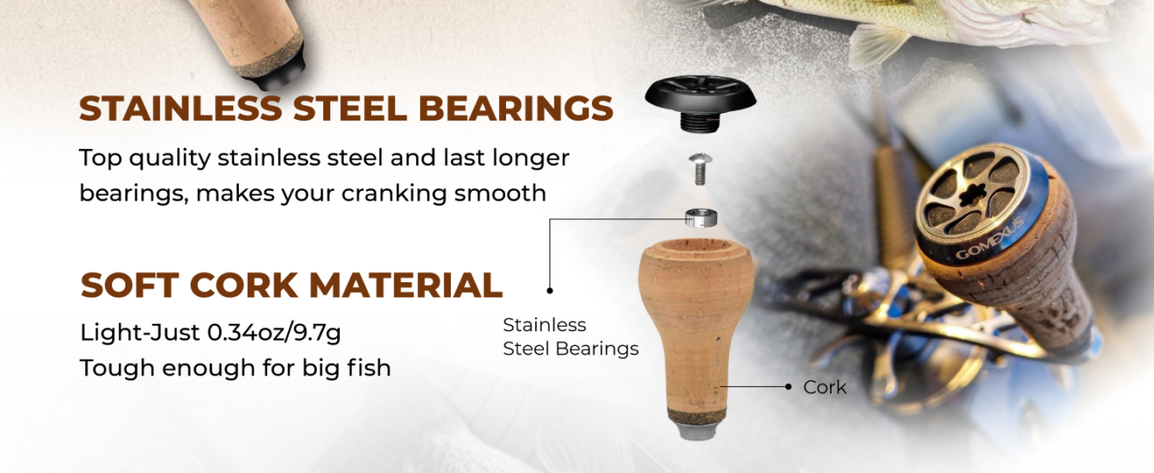 Gomexus cork knob lightweight