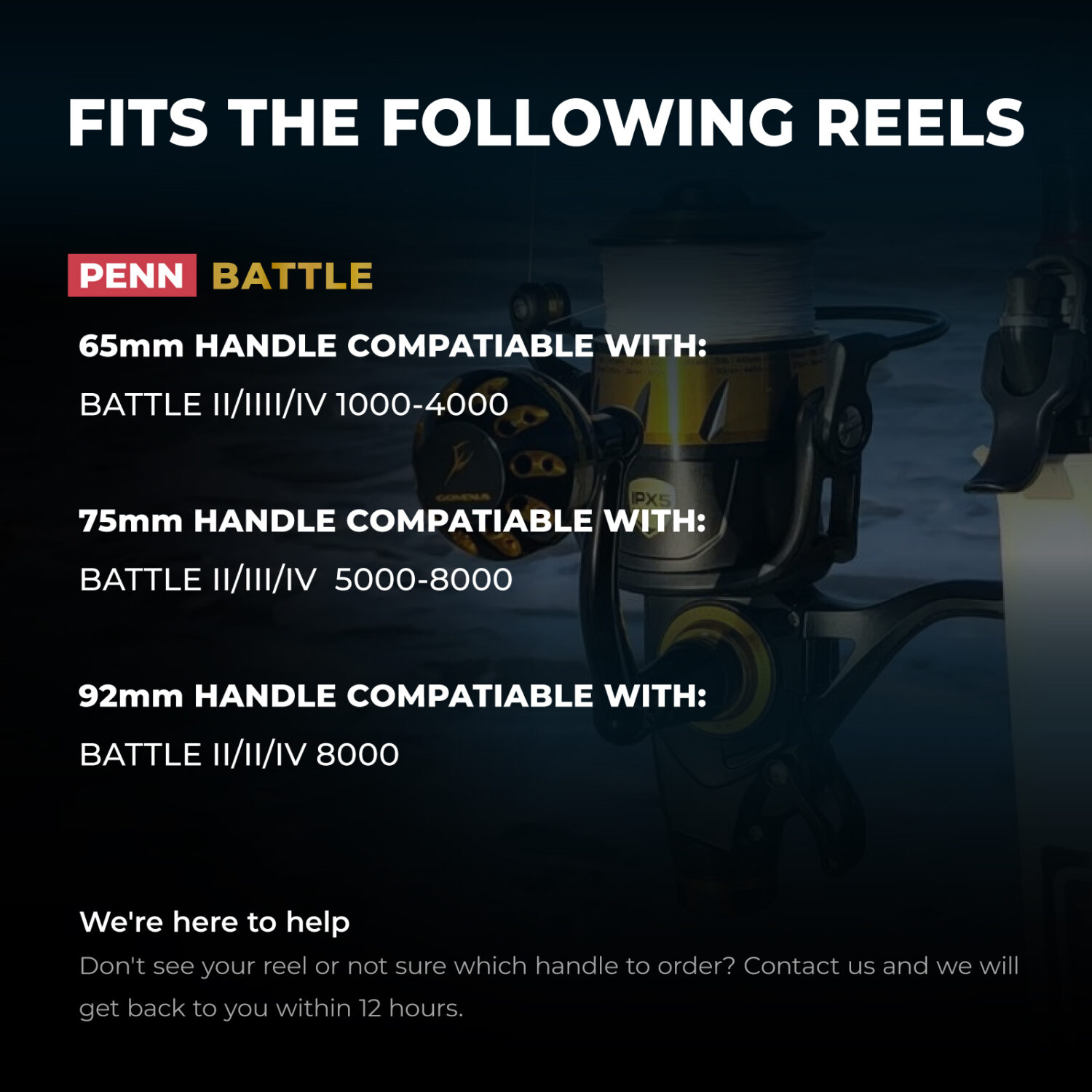 Penn Battle Power Handle Upgrade | Gomexus Ultimate JigLite