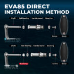 TE85 | 85mm Ergonomic EVA T-Bar Reel Power Knob | For Shimano & Daiwa | Gomexus - Image 8