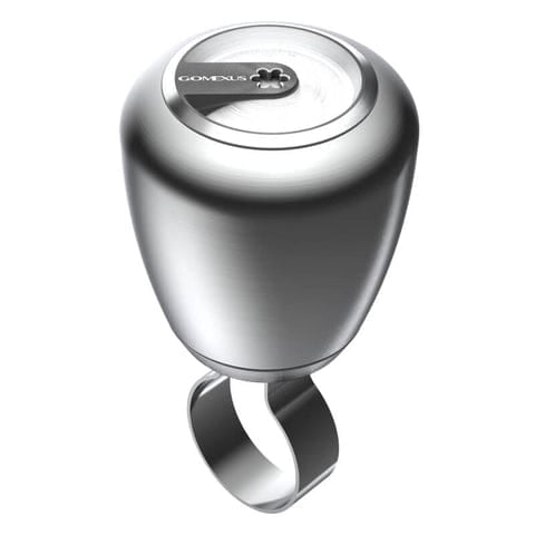Sleek silver boat knob design