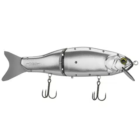 The World's First CNC Metal Glidebait 2 Metallic fishing lure with hooks