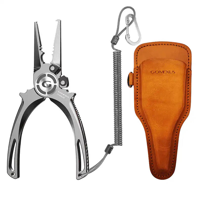 Gomexus Titanium Fishing Pliers 7 inch with Sheath