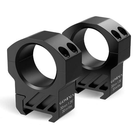 Durable black rifle scope rings