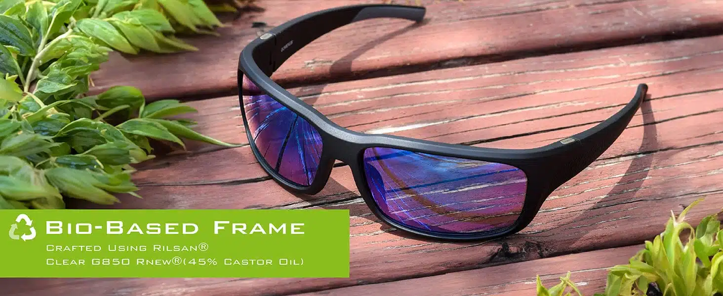 Gomexus F15 Fishing Sunglasses: No Plastic Lens 3 Sunglasses made from bio-based materials.