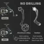 Gomexus Aluminum Handle for Shimano Spinning Reel MJ63 - Image 6