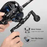 Gomexus Aluminum Handle with TPE Knob For Penn Fathom Squall baitcaster 400, Abu Garcia Revo Toro Beast Rocket - Image 7