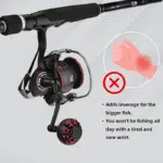 Gomexus Plug&Play Aluminum Power Handle For Daiwa Fuego LT Spinning Reel - Image 5