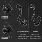 Gomexus Plug&Play Aluminum Power Handle For Daiwa Tatula LT Spinning Reel - Image 7