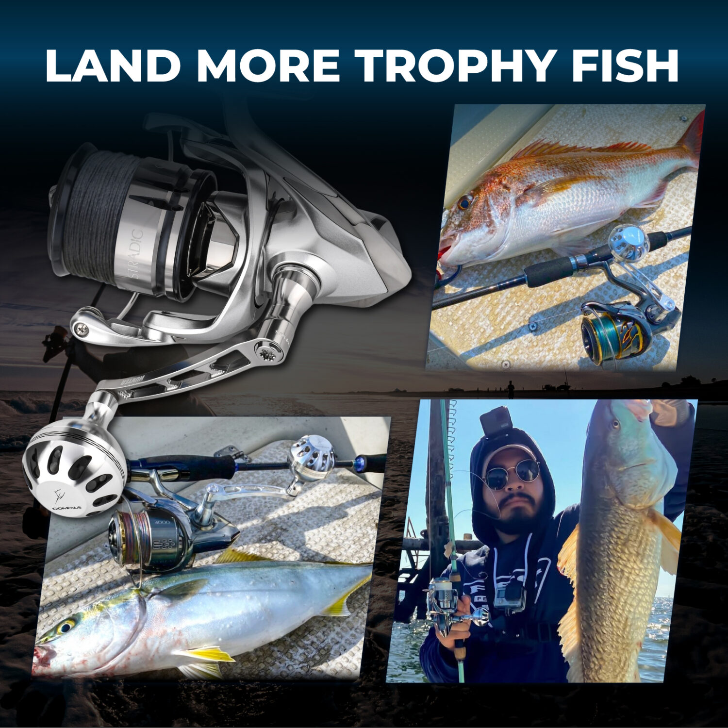 Gomexus LMY-A38 Shimano Spinning Reel Handle | Ultimate Upgrade