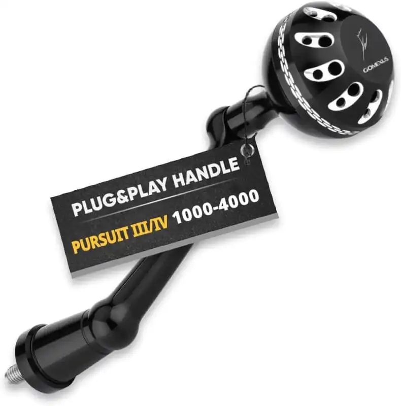 Gomexus plug and play penn pursuit power handle upgrade for Penn Pursuit III and IV 1000-4000 spinning reels