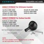 Gomexus Power Knob Titanium TA38 compatible reel model#color_Black