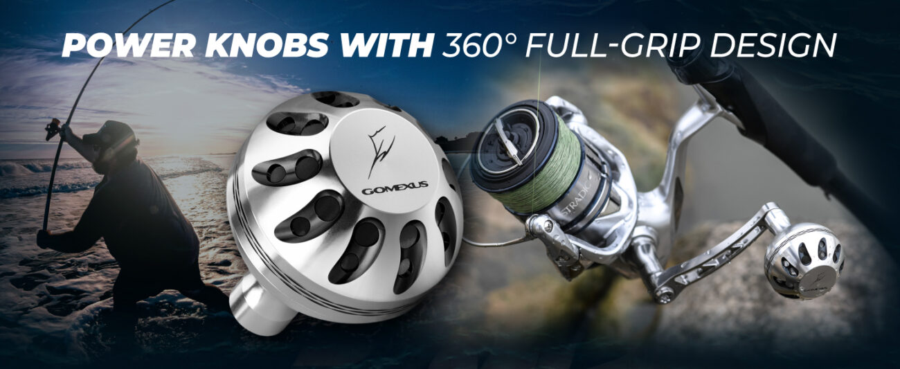 Round Aluminum Reel Power Knob gomexus