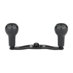 Gomexus MBD-A27 aluminum baitcasting reel handle in matte black color variation isolated on white background