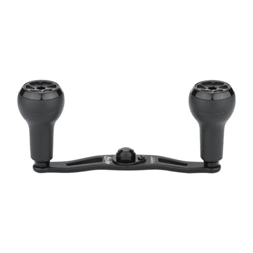 Gomexus MBD-A27 aluminum baitcasting reel handle in matte black color variation isolated on white background