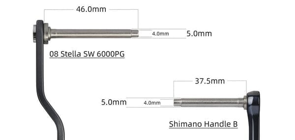 b knob shaft size