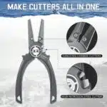 Gomexus Heavy Duty Titanium Fishing Pliers 7.5” With Dual Cutters - Image 3