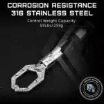 GOMEXUS Quick-Release Fishing Gripper Heavy-Duty 316 Stainless Steel 360° Rotating Jaw Safe Control for Inshore Fishing - Image 6