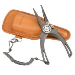 Gomexus Titanium Fishing Pliers 7.5'' for Saltwater Jigging Never Rust Split Ring Design