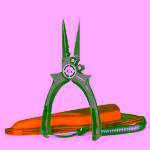 Gomexus 6.5 split ring Titanium Fishing Pliers with premium leather sheath and lanyard
