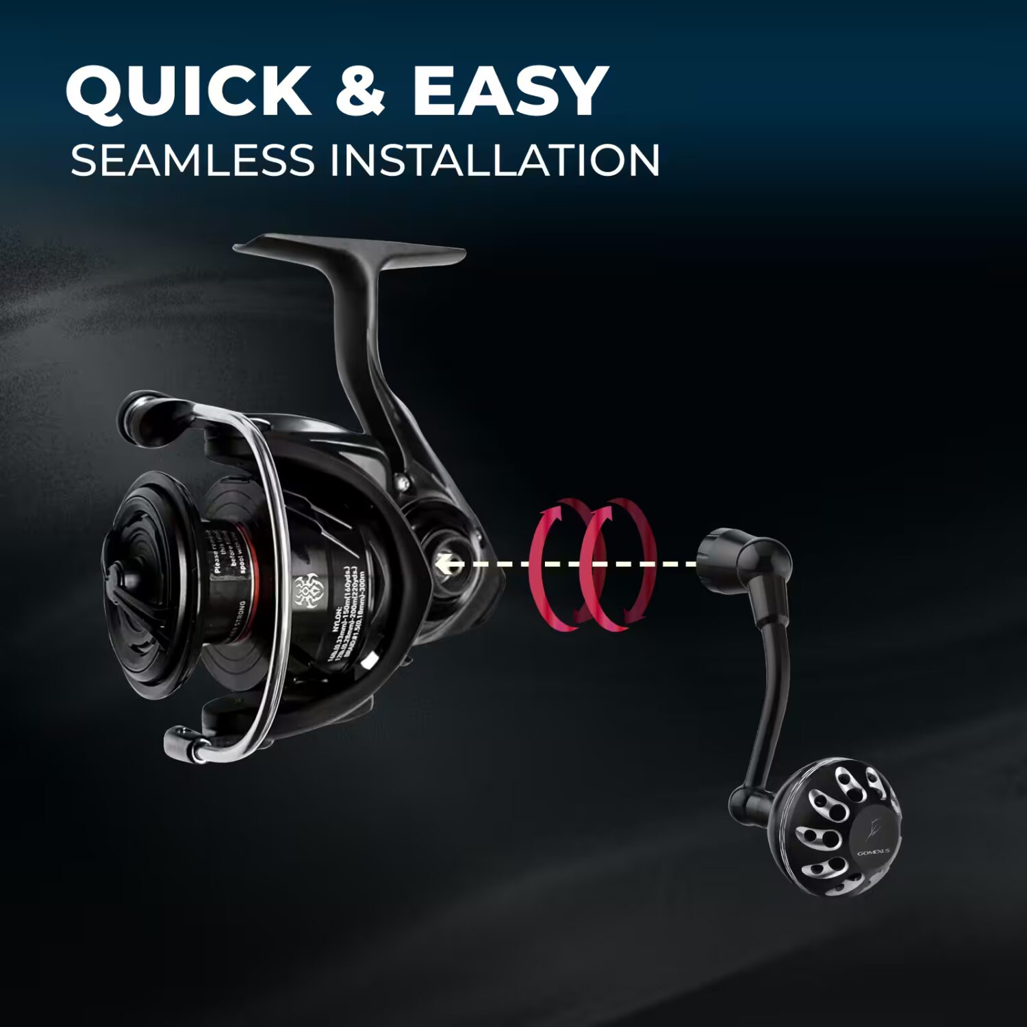 Gomexus Plug&Play Aluminum Power Handle For Daiwa Tatula LT