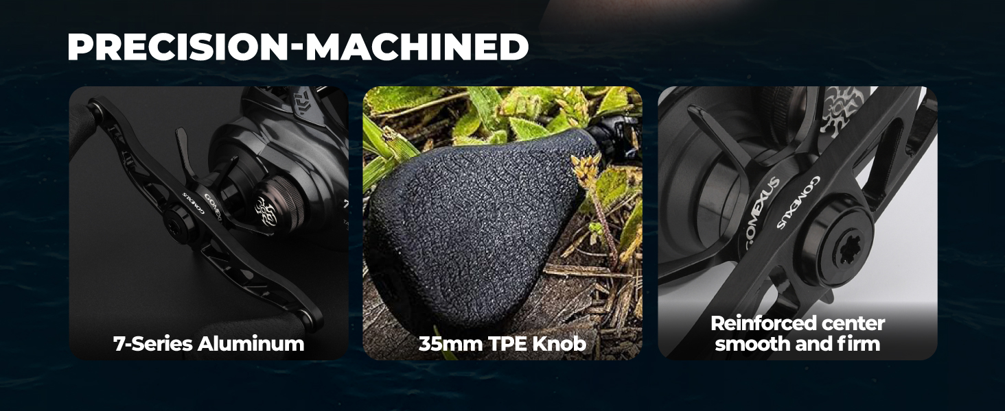 7-series aluminum frame and 35mm TPE flat knob precision machining details