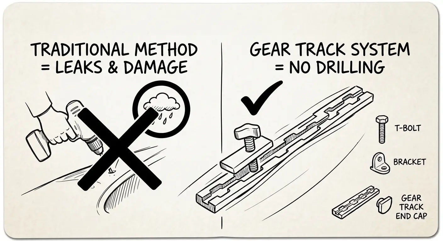Gear Tracks and Marine Mounting Hardware - Kayak Fishing Accessories