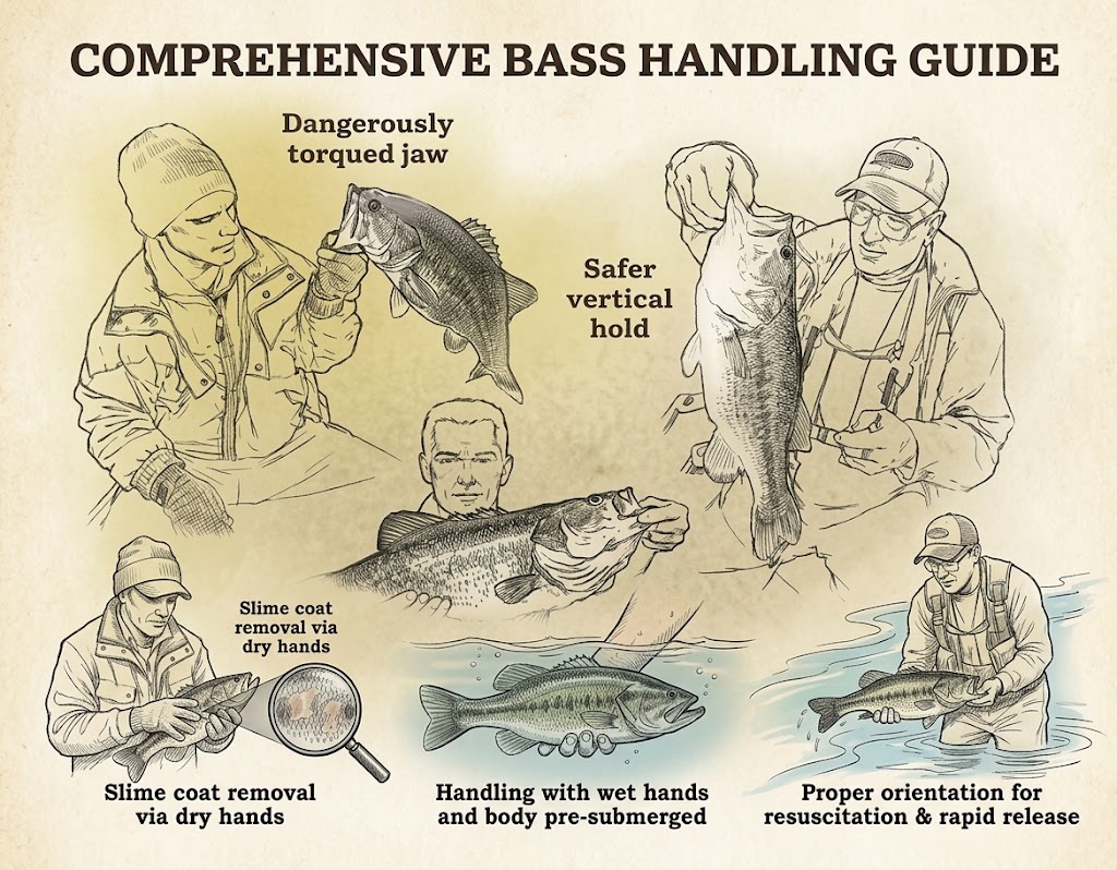 how to unhook a bass handling and support guide