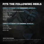 Gomexus TPE35 Compatible Reels List Shimano Tranx Curado Daiwa Tatula Lexa 300