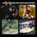 Tackle Bigger Bass with Less Effort Gomexus TPE35 Flat Reel Knob Setup
