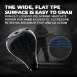 Wide Flat TPE Surface Wave Traction Pattern for Wet Grip and Blind Grab